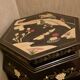 Chinese side table in Chinese lacquer by Franklin Mint vintage