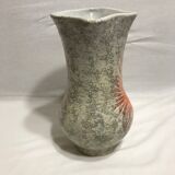 Lot 2 old ceramic jugs enamelled identical pattern