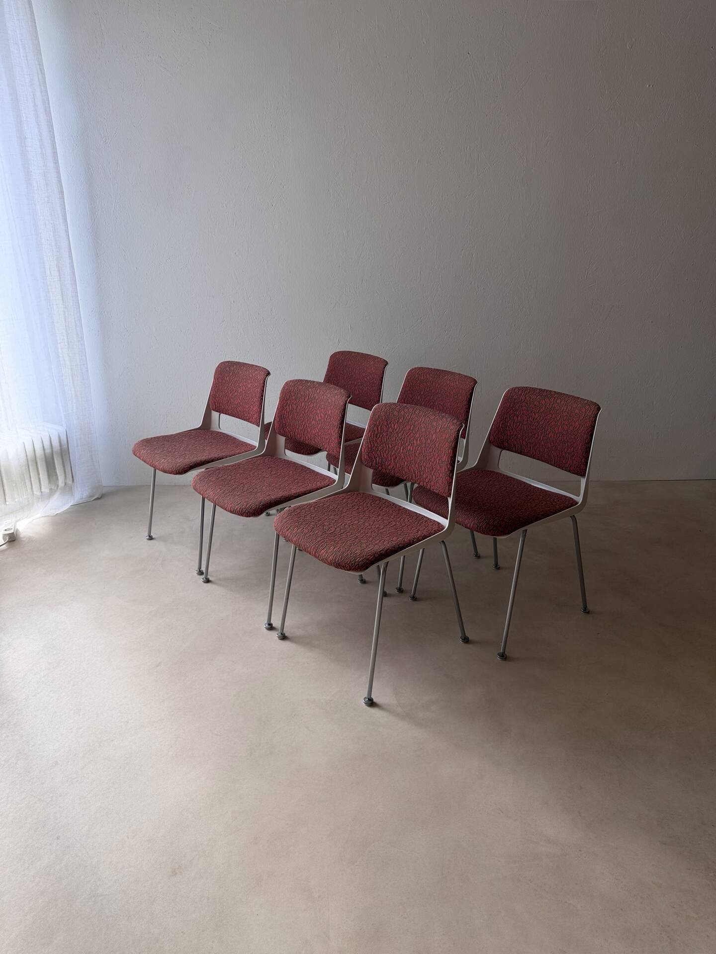 Gispen 2215 dining chairs André Cordemeyer set of six