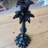Black metal candle holder/candlestick