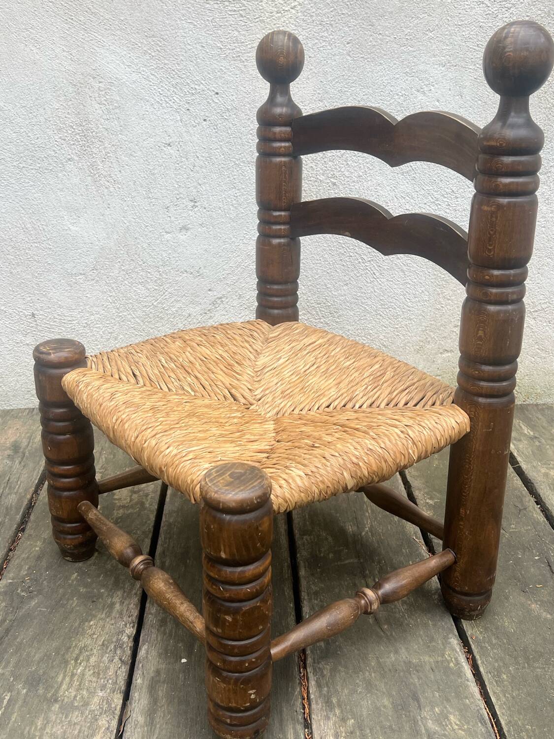 Brutalist low chair by Charles Dudouyt from the 1950s