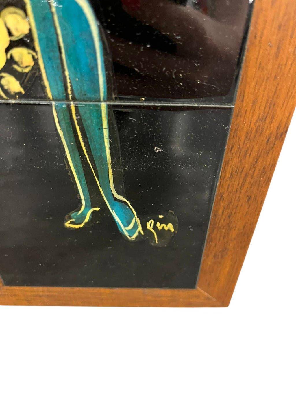 Vintage ceramic wall decoration / TMM Holland tiles