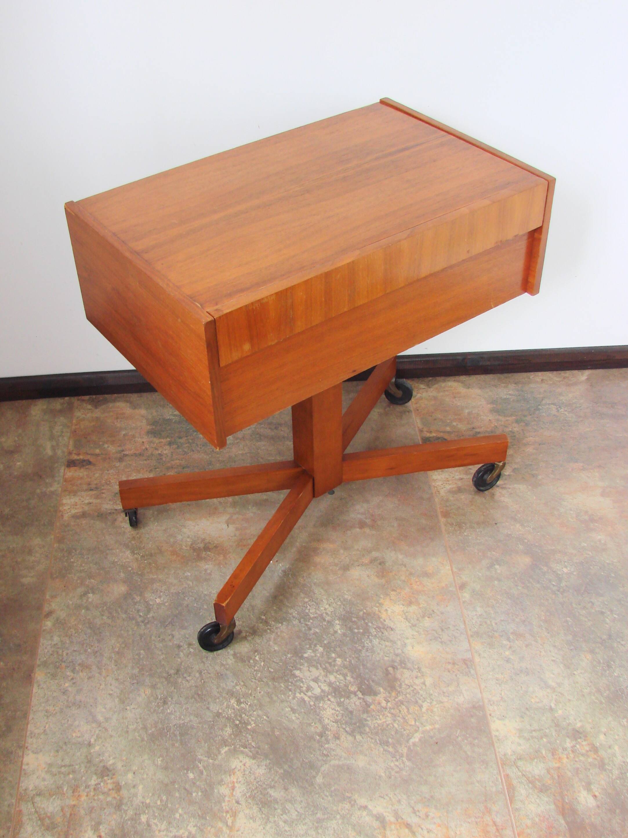 A small cabinet on castors, 1960s.