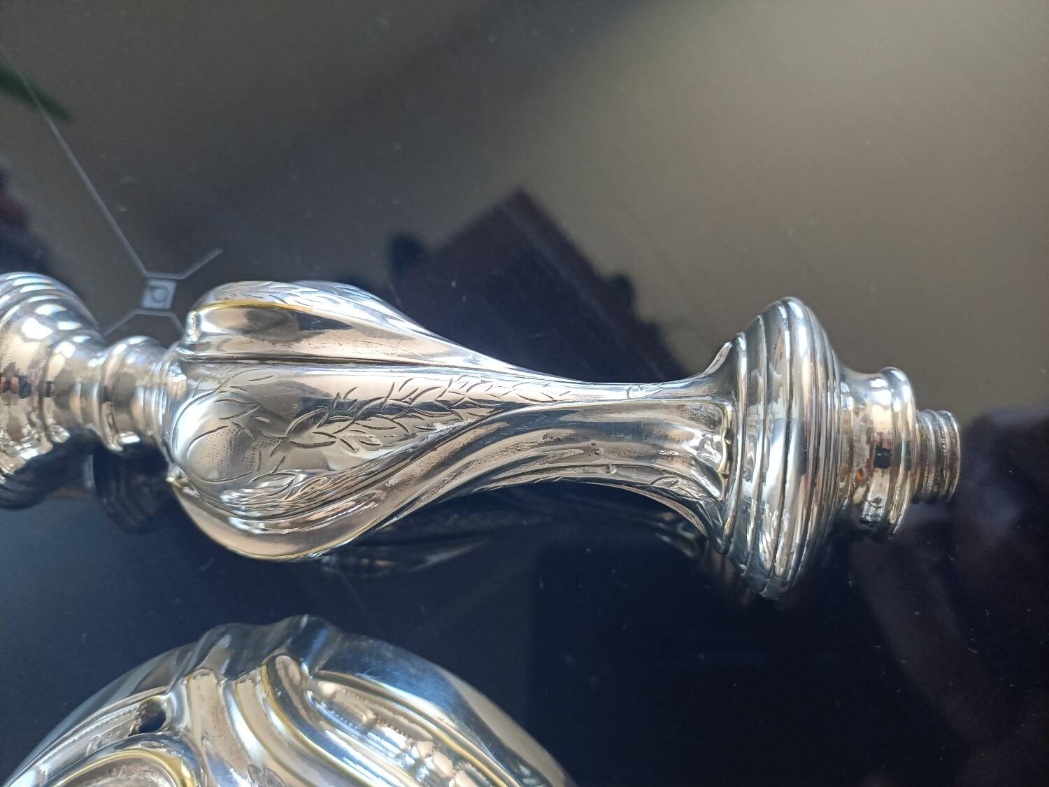 Louis XVIIIth century silver candlestick