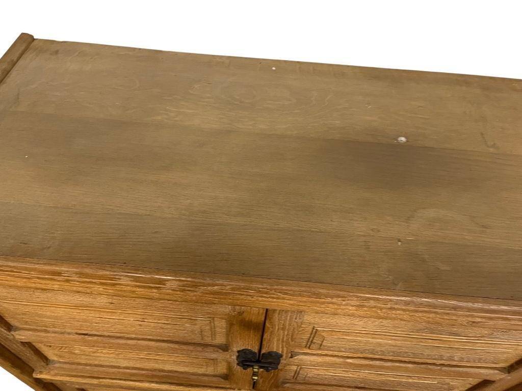 Vintage solid oak 'Depuydt' wardrobe