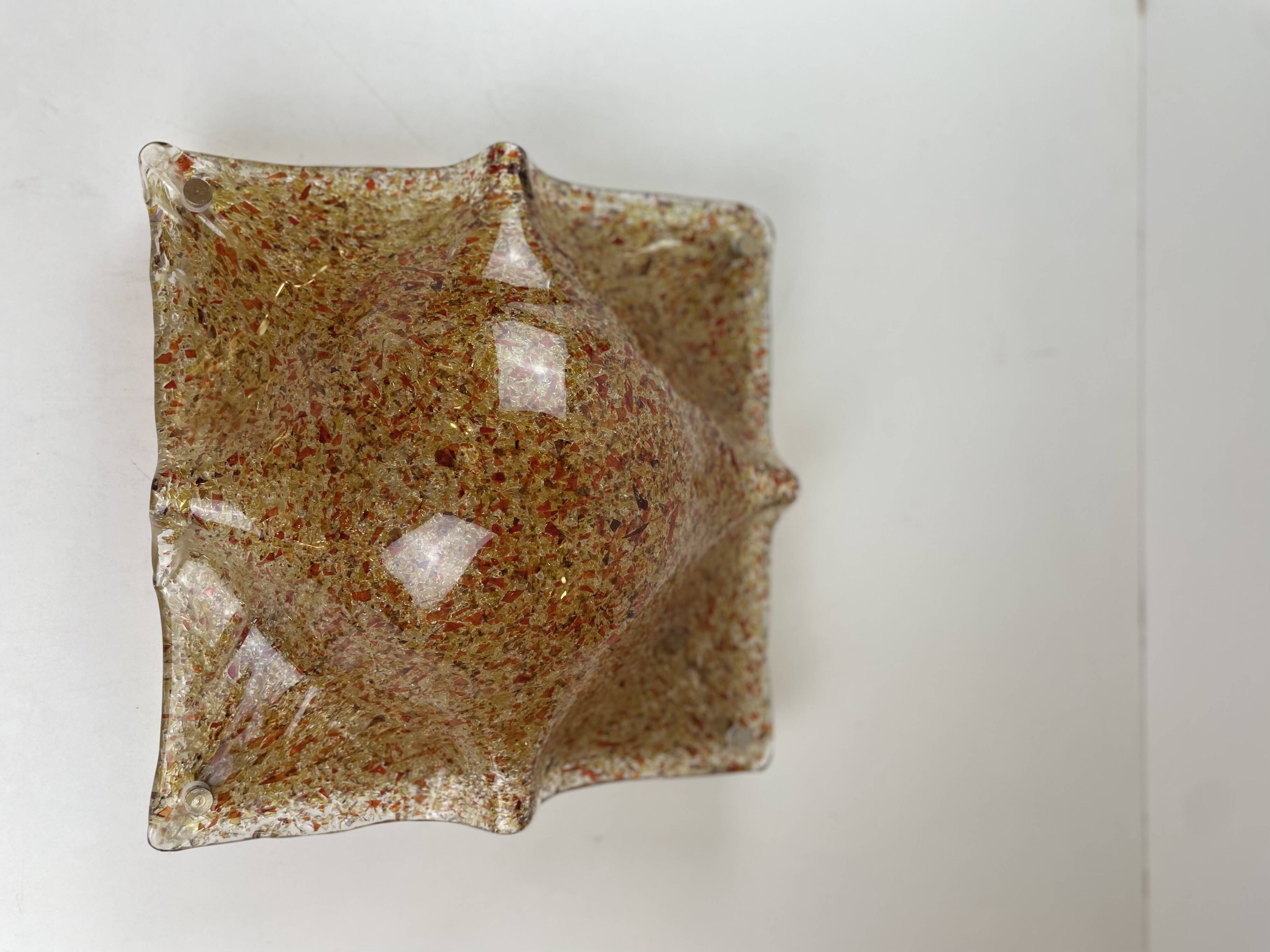 Pair Murano Ceiling or Wall Lamp, 1970s
