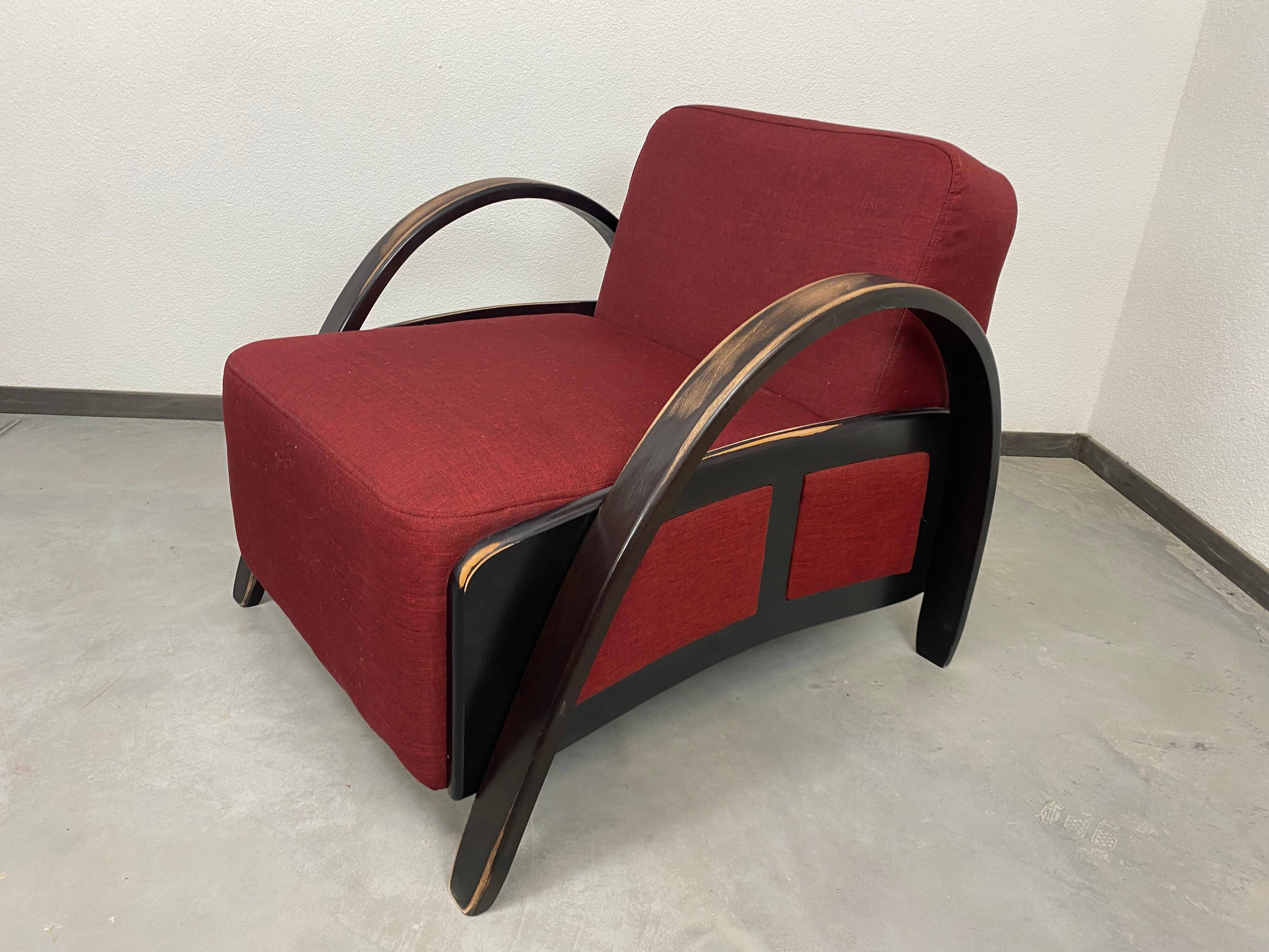 Art Deco style armchairs
