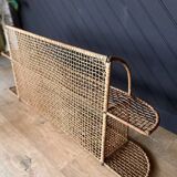 Metal and wicker shelf