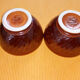2 bols facettes marron Sarreguemines