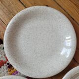 Set of 4 speckled soup plates