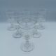 Ensemble de 6 verres à pieds en cristal monnogrammés