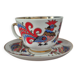 Vintage LMZ Lomonozov cup and saucer