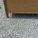 Vintage oak commode with tapered legs from the 1950s.