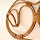 Wall-mounted rattan coat rack by Franco Albini, 1960