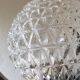 Glass and brass hanging lamp 60