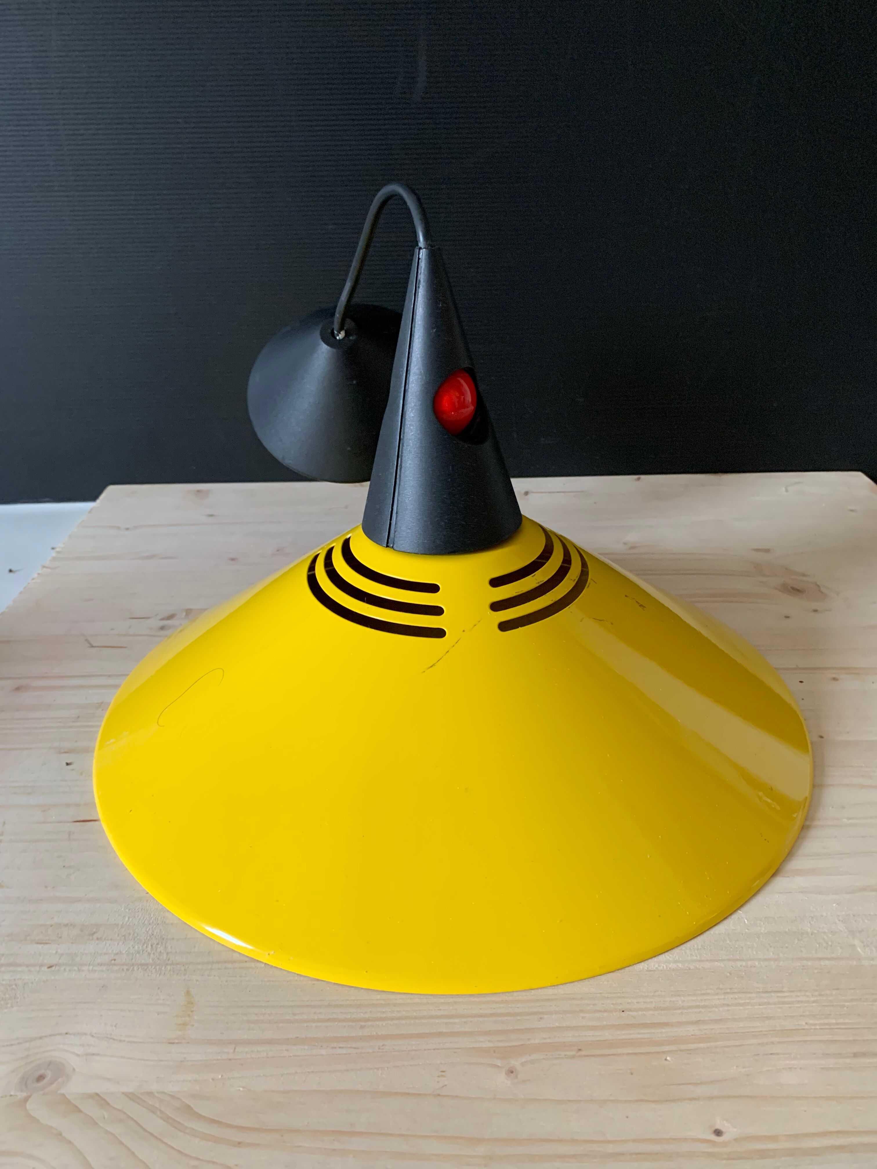 Vintage yellow pendant lamp