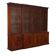 Large antique mahogany library with glass doors 19th Century