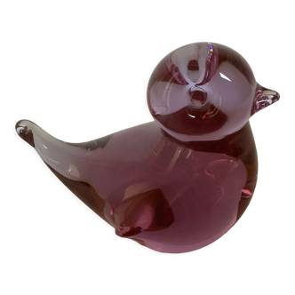 Purple pink glass bird paperpress