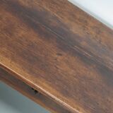 Large Antique 18th Century French Rustic Farmhouse Dining Table Walnut & Oak