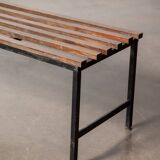 Italian slatted bench