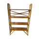 Rattan and wood shelf