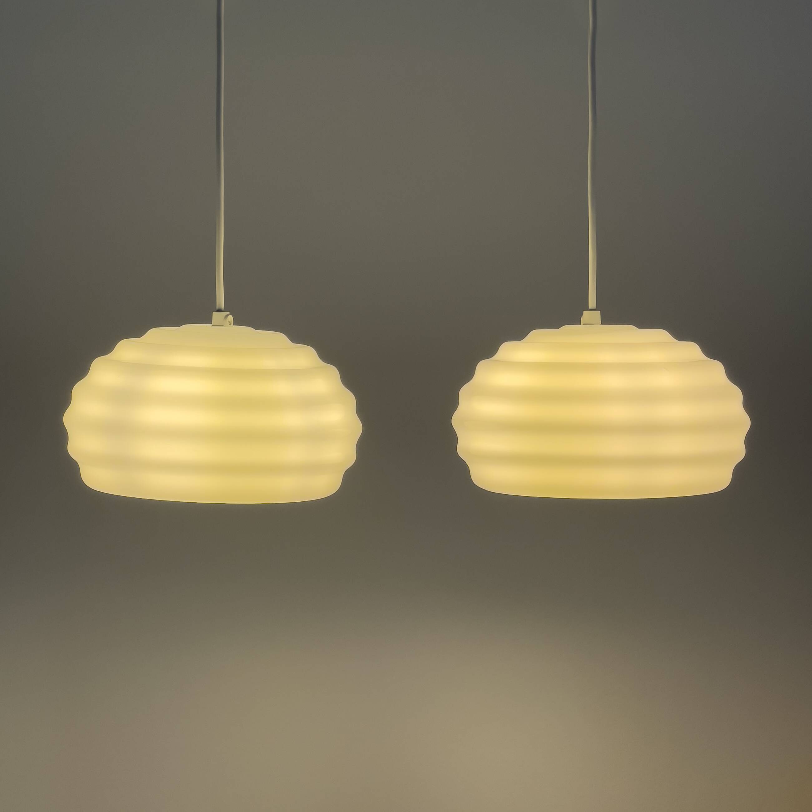 Hand blown Verner Panton Lamps by Holmegaard