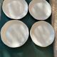 Set of 4 vintage Gien dessert plates.