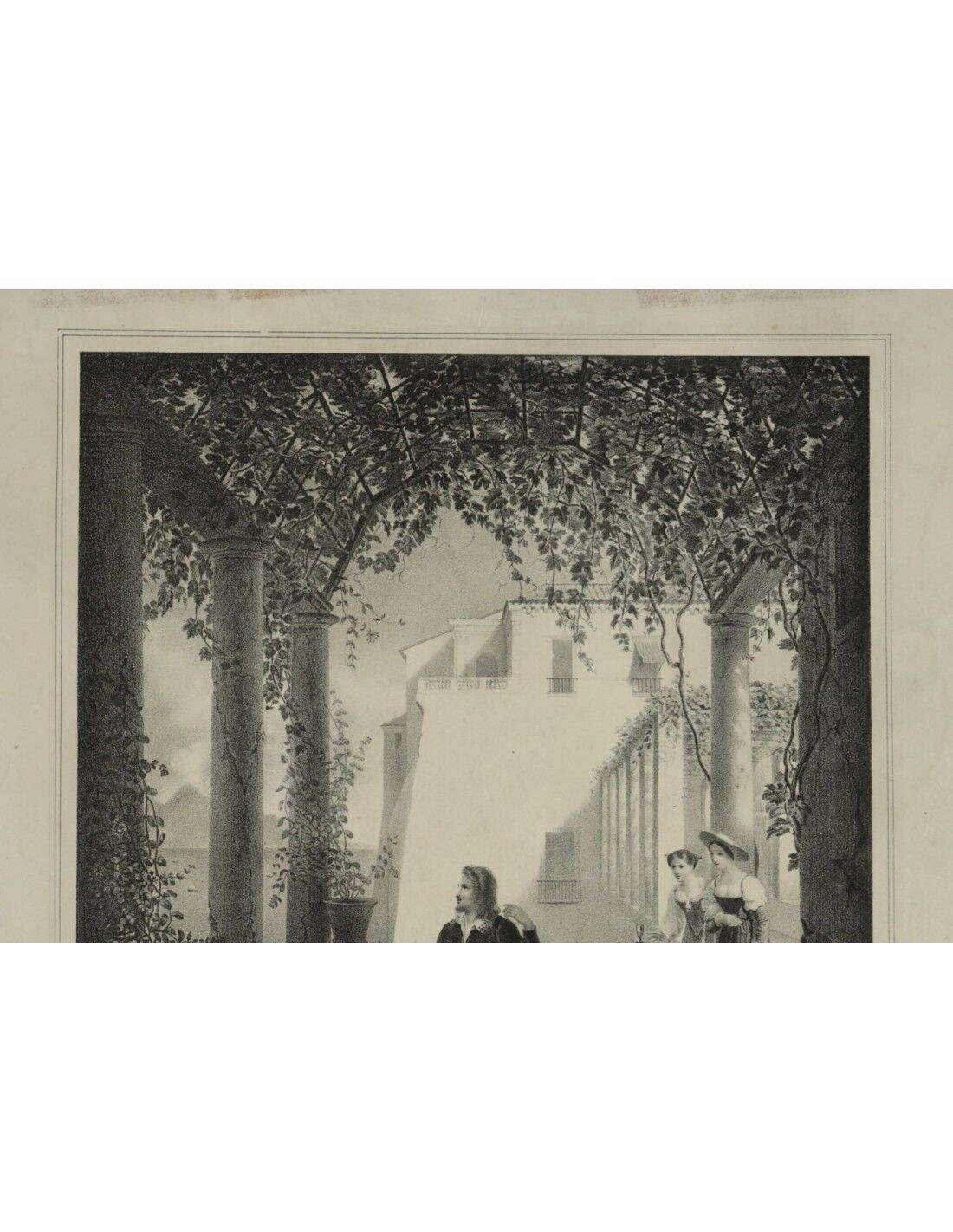 Lithography, Engraving, House of Tasso Torquato