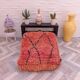 Handmade Berber pouf in wool 60 X 60 X 20 CM