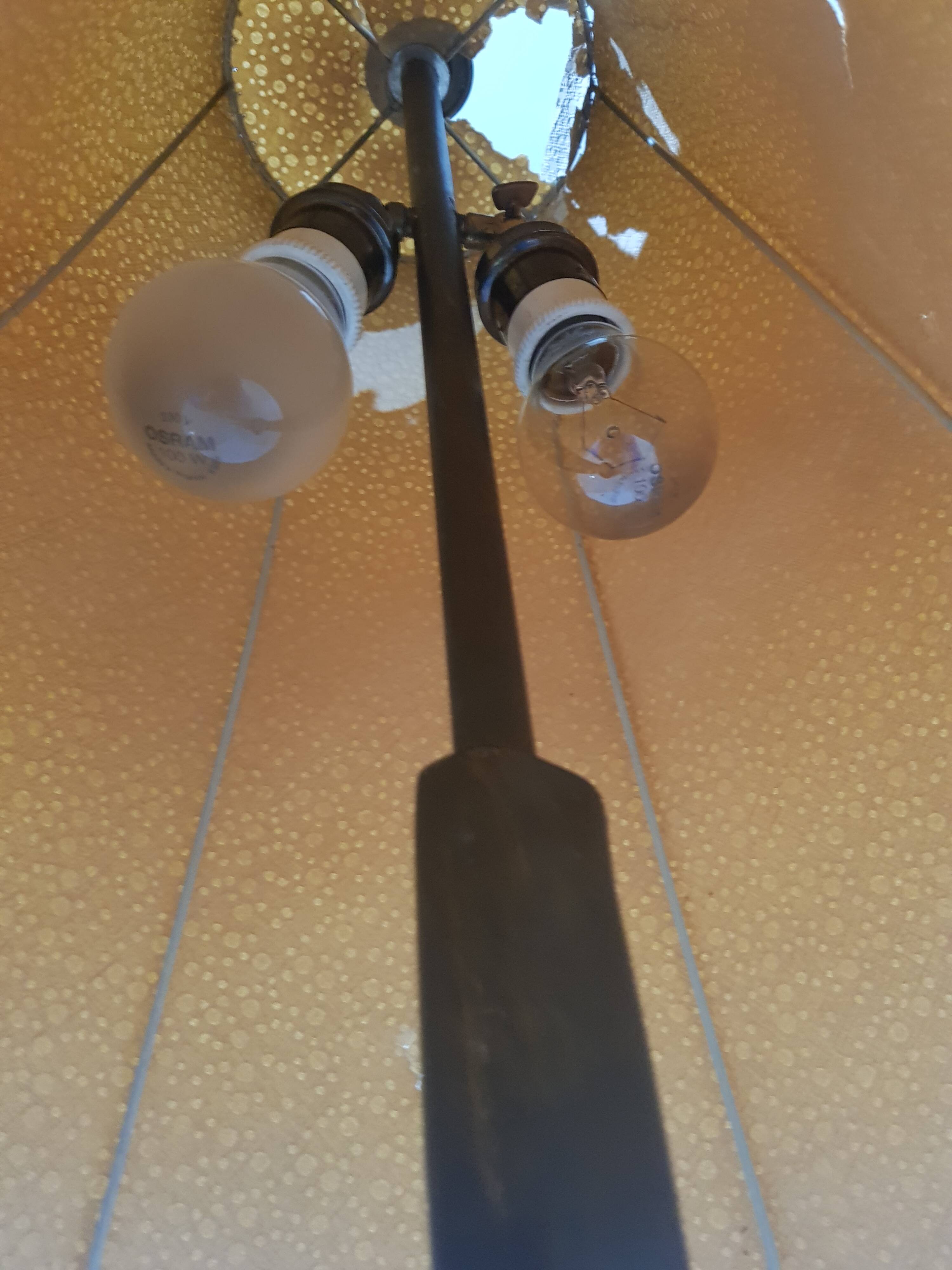 Brutalist Floor Lamp / Austria / 1940s.
