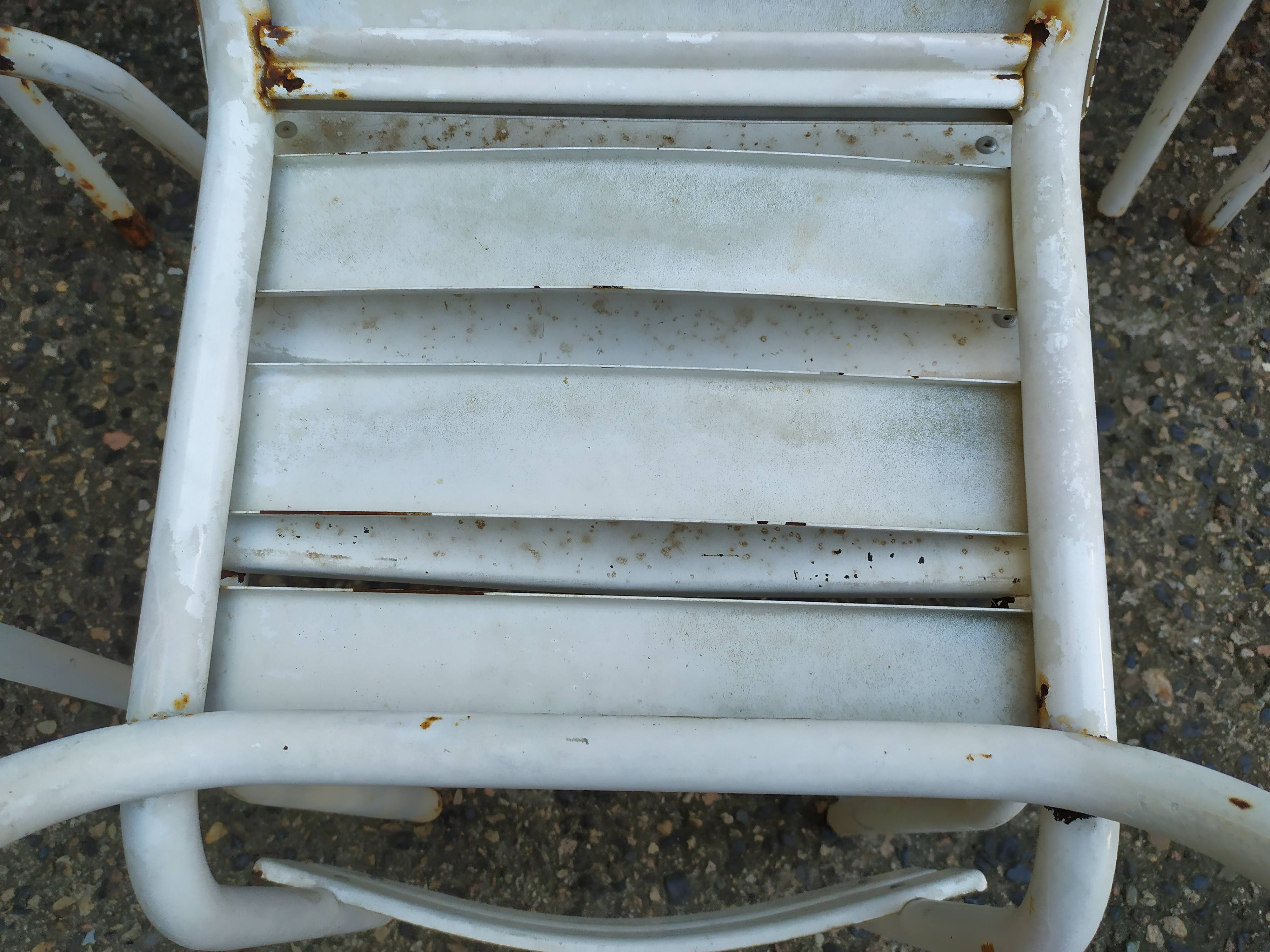 Set of chairs and tables bistro metal