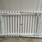 Vintage garden furniture R Gleizes in white painted wood