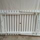 Vintage garden furniture R Gleizes in white painted wood