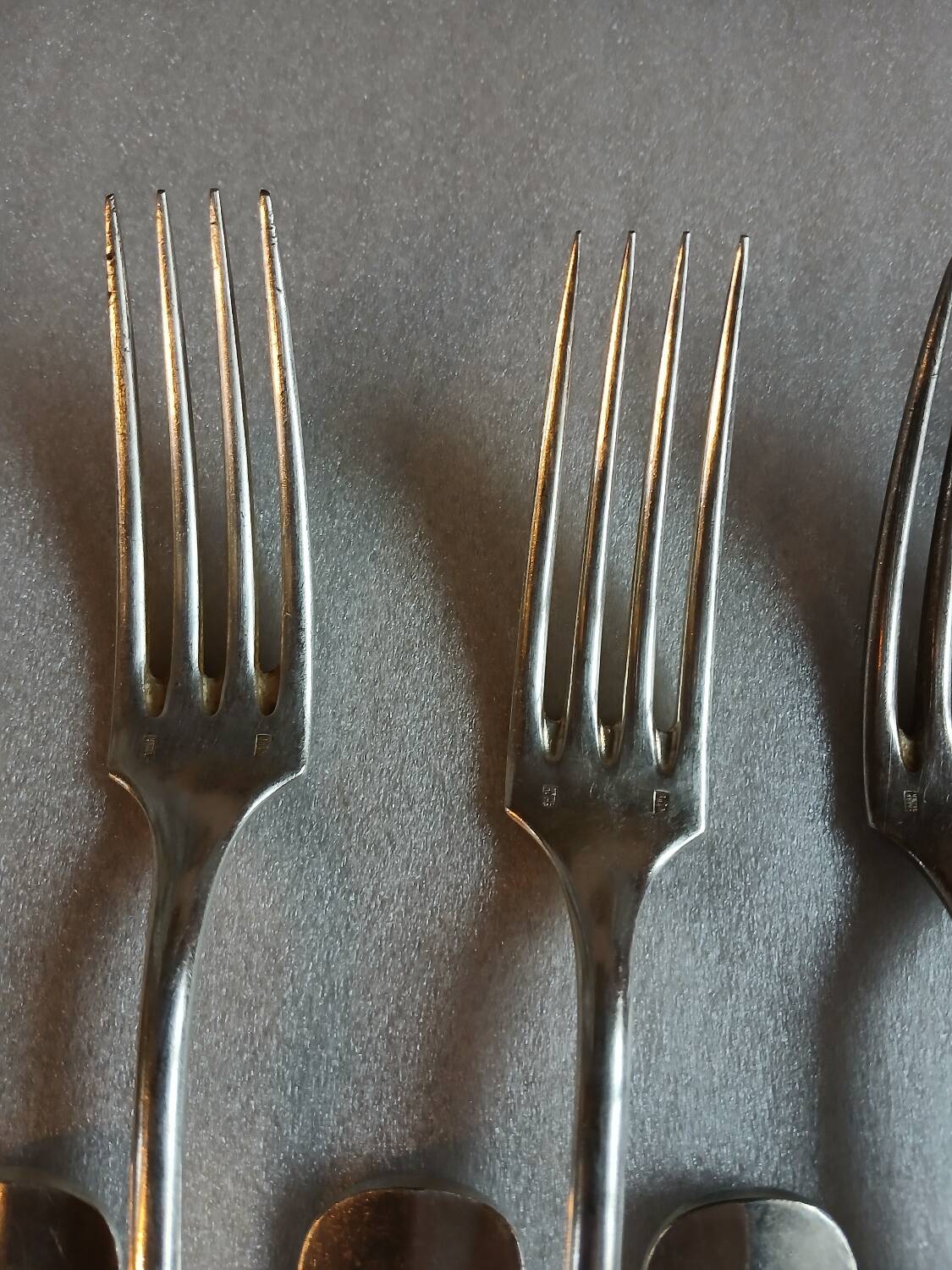 24 antique silver-plated cutlery sets