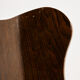 Brutalist oak dining set, set of 7.