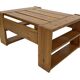 Vintage Coffee Table Pine Wood Design 1970s Coffee Table