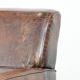 Sleekly shaped timeless design armchair made of sheepskin leather