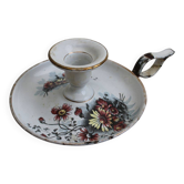 Antique enamel candle holder