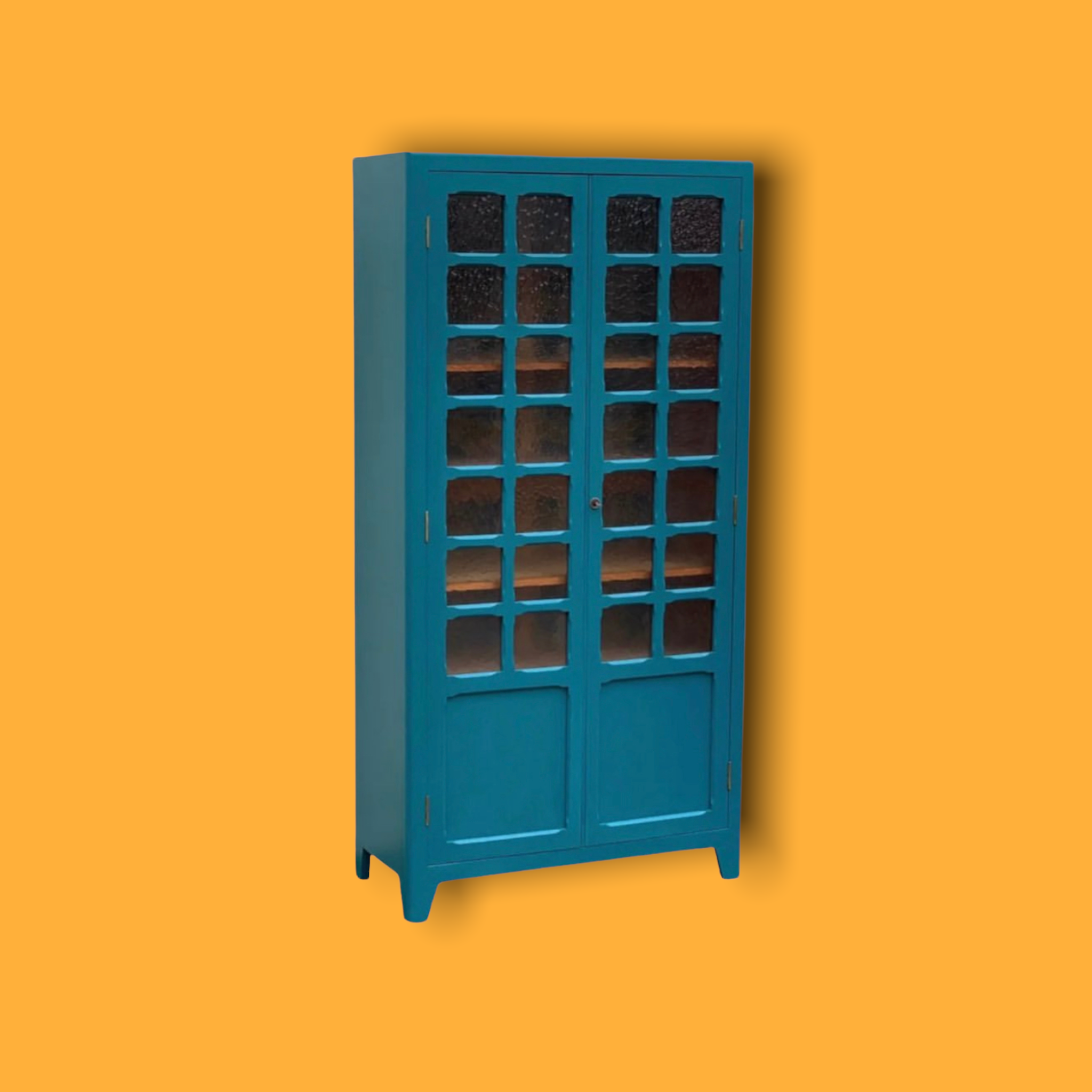 Parisian wardrobe glazed blue Peacock 1940