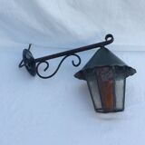 Iron exterior wall lamp