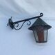 Iron exterior wall lamp