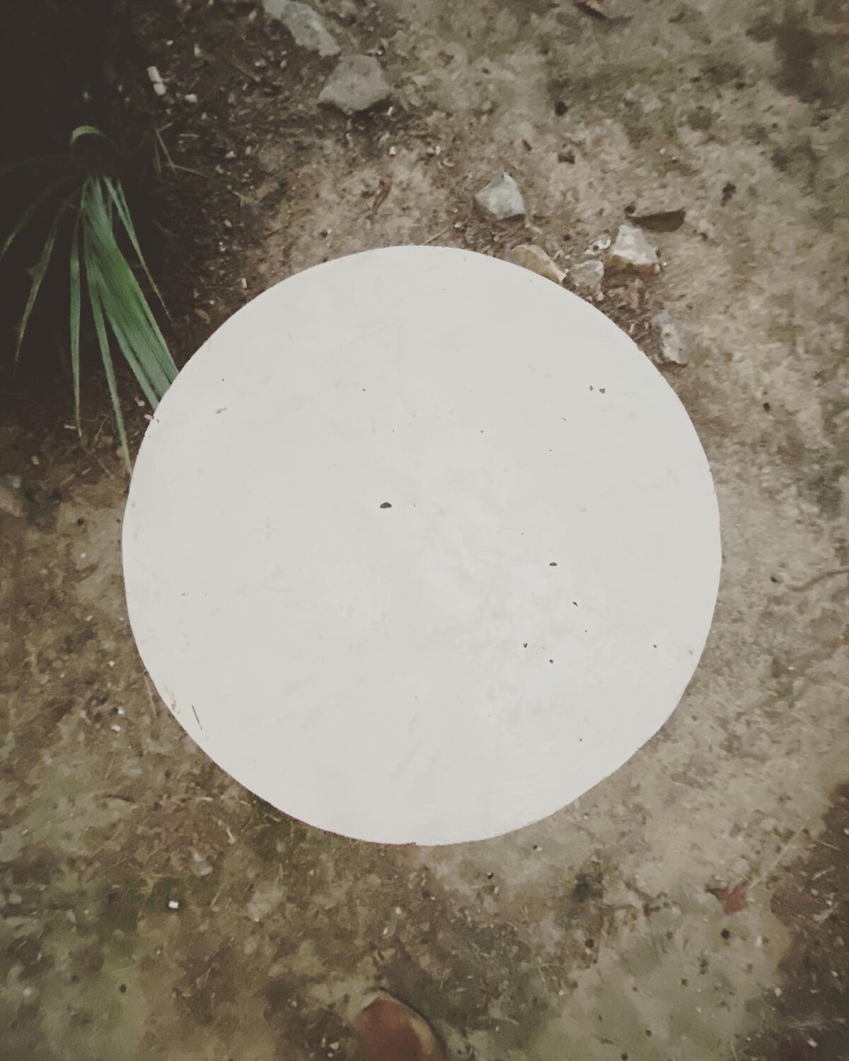 Vintage wrought iron garden table