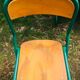 Lot de 10 chaises écoles des années '70, 5 bleus et 5 vert