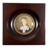 Miniature signed Hil hand painted mid-20th century Prince Adolphe