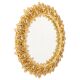 Spectacular backlit mirror in gilded brass and crystal glass by Palwa, Germany.