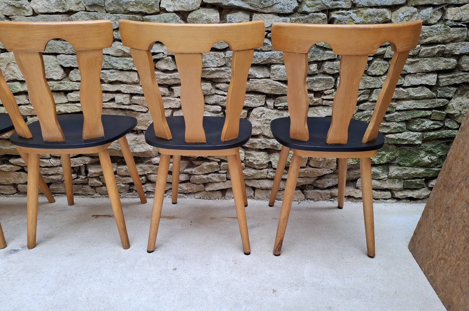 Set of 12 bistro chairs