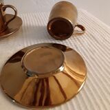 Set of 6 coffee cups with saucers