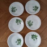 Set of 6 ceramic plates