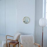 Modern brass mirror from the mid-century by Glasmäster in Markaryd, Sweden, 1960s.