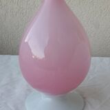 Pink opaline single-flower vase
